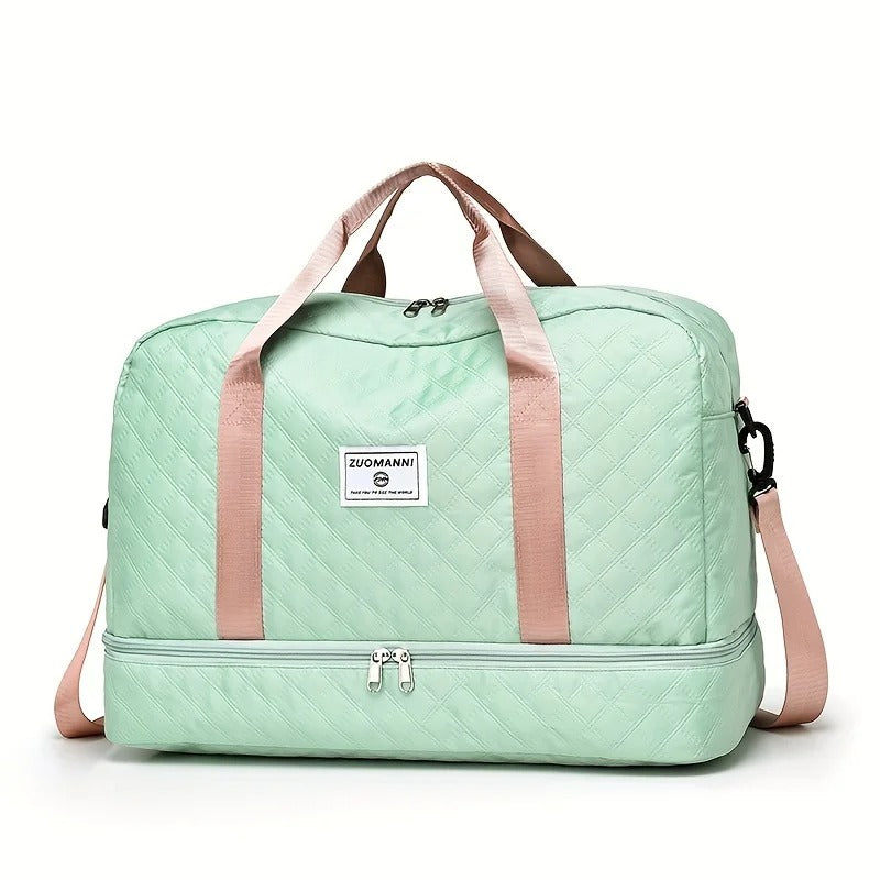Casual nylon travel luggage bag