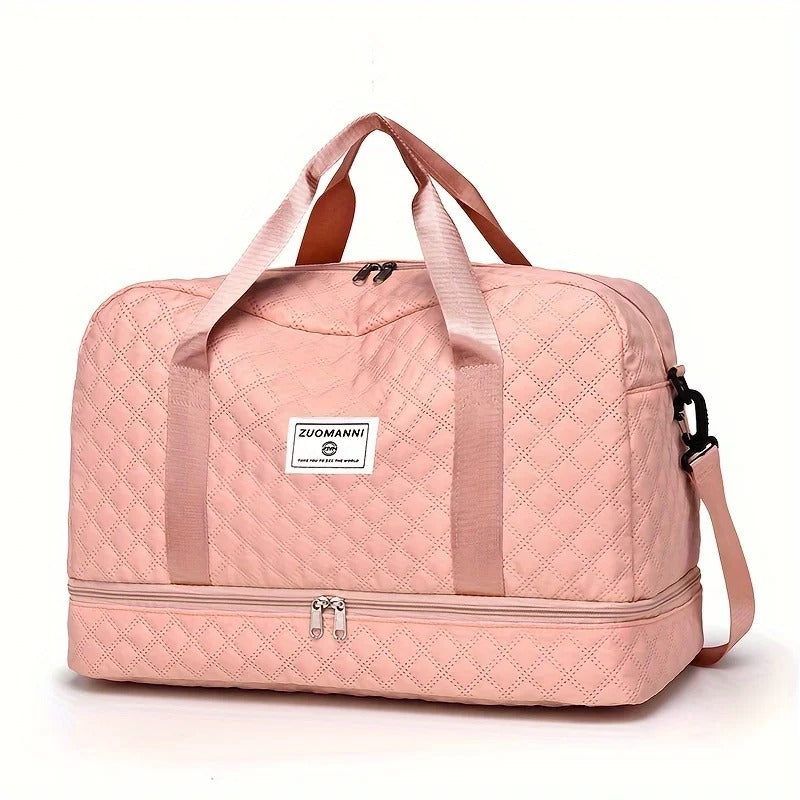 Casual nylon travel luggage bag