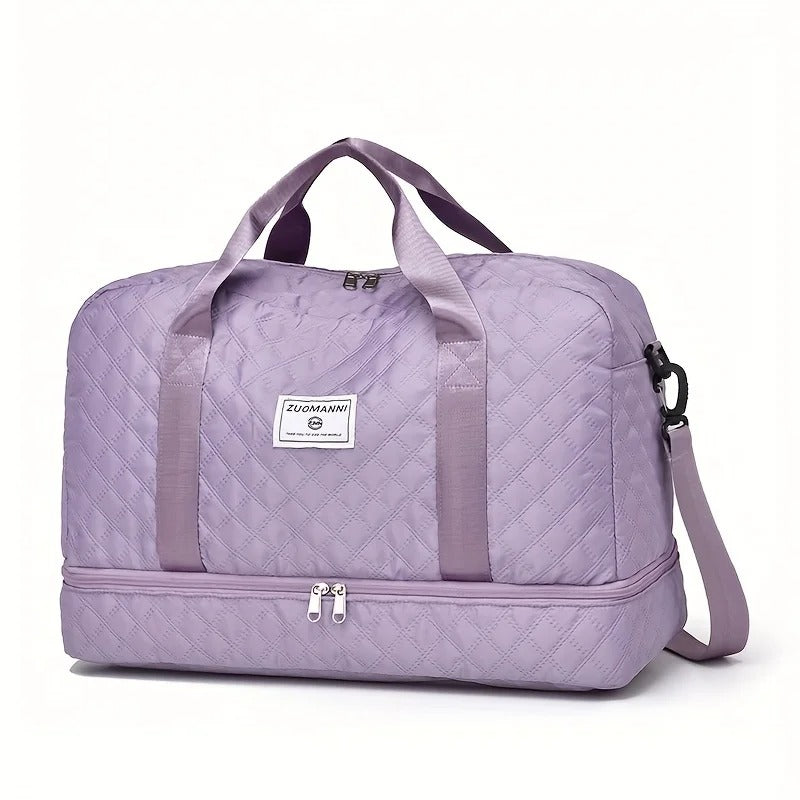 Casual nylon travel luggage bag