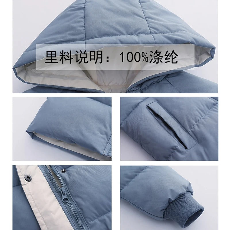 2-10 Years Autumn Winter Boys Jacket Solid Color Long