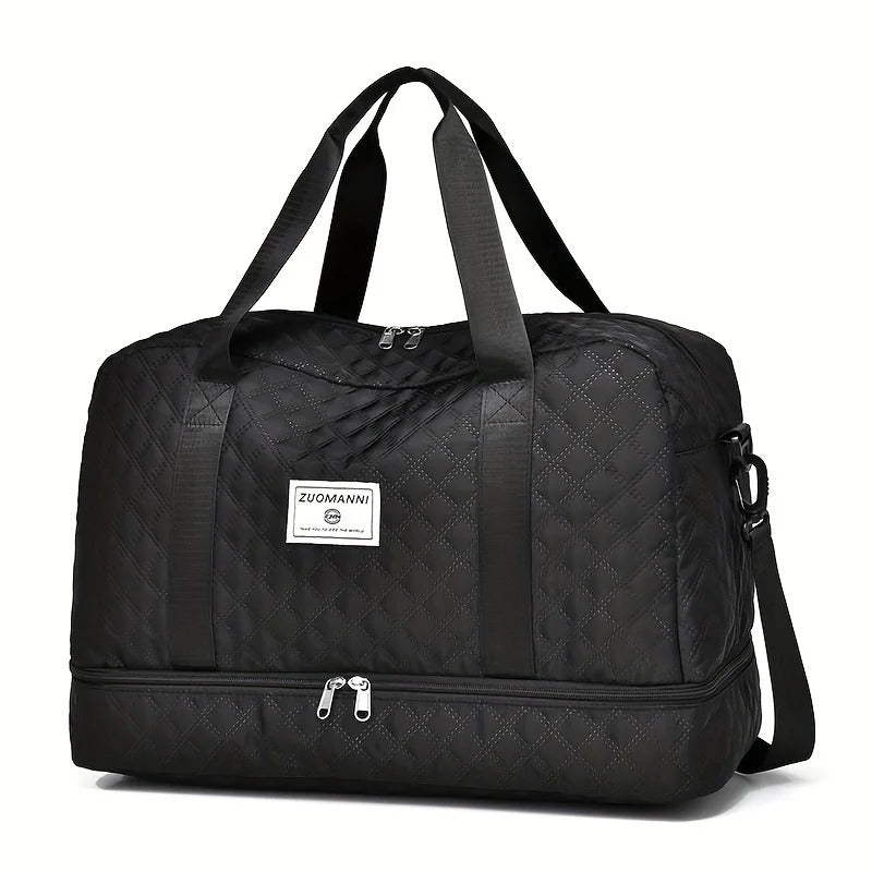 Casual nylon travel luggage bag